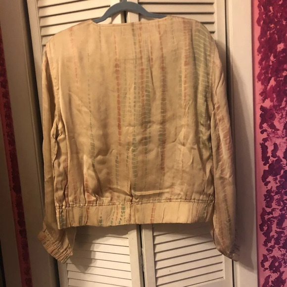 NWT FRYE TIE DYE SILK JACKET - Picture 7 of 7